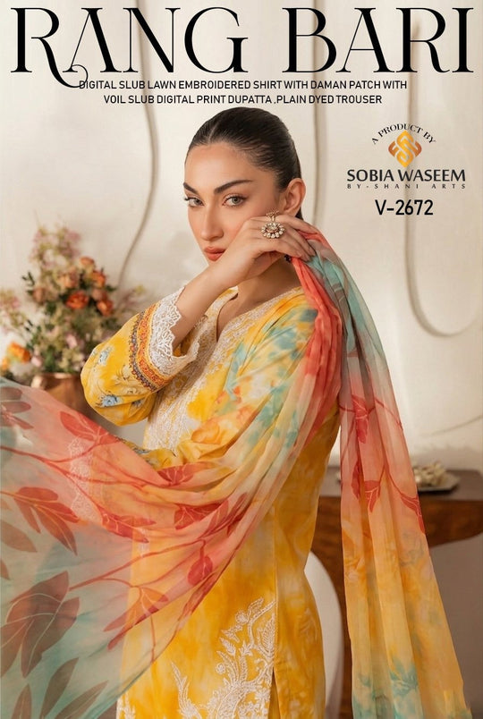 Sobia Waseem RANG BARI VOL-2672 Unstitched Lawn Collection