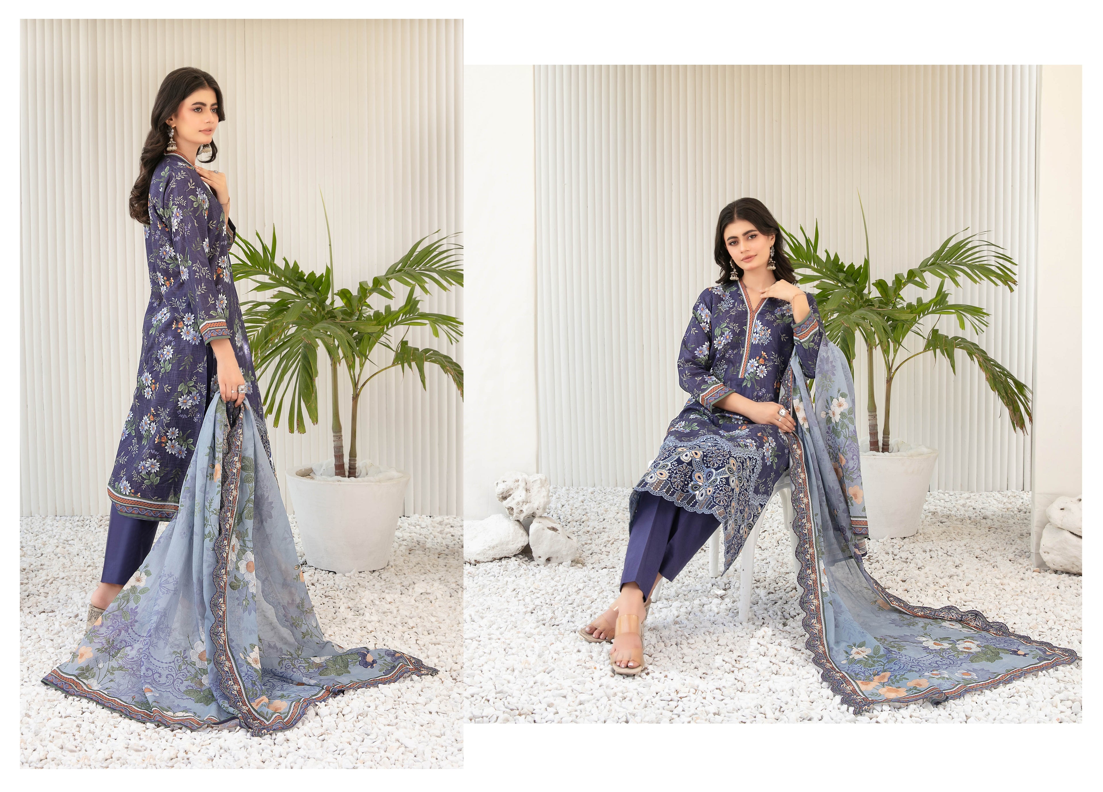 Silfira D-3608 Navy Blue Dress image 1