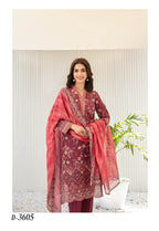 Silfira D-3605 Cutwork Embroidered Unstitched Lawn Suit - Silfira unstitched lawn suit image 2