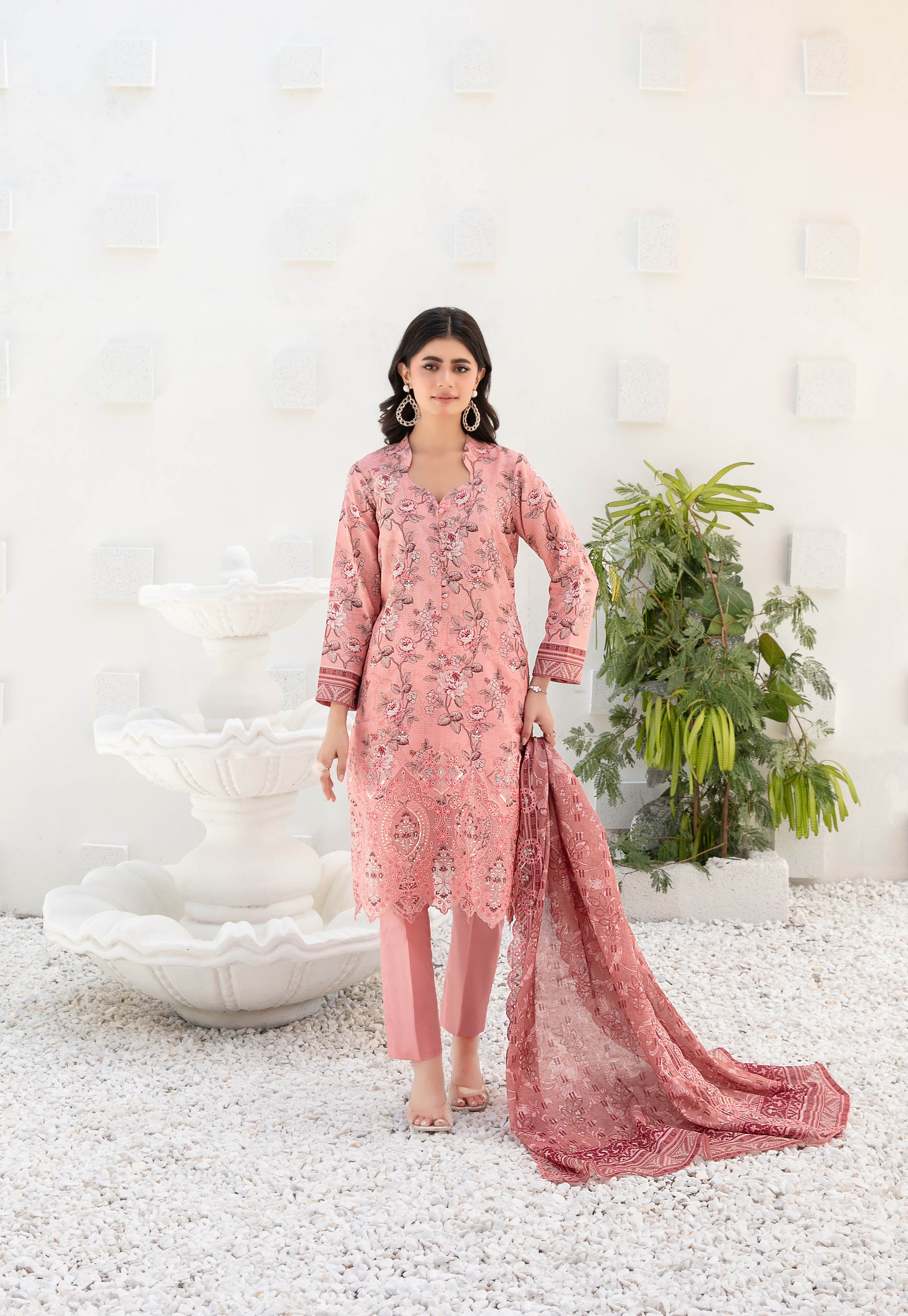 Silfira D-3602 Pink Dress image 2