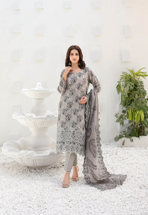 Silfira D-3599 Grey Dress image 2