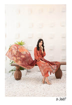 Silfira D-3607 Cutwork Embroidered Unstitched Lawn Suit - Silfira unstitched lawn suit image 3