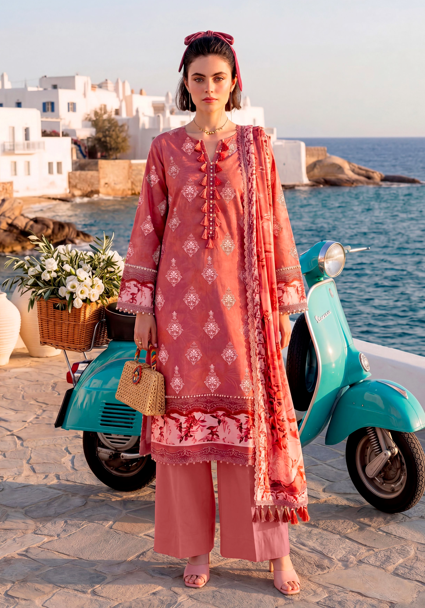 Abisha Fabrics Ethnic Prints Vol-73 — Garden Gates
