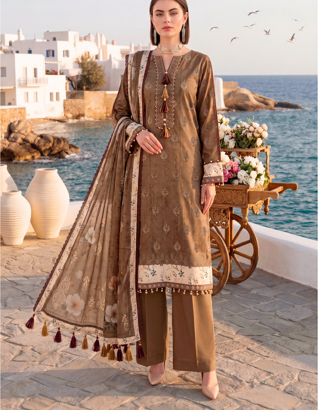 Abisha Fabrics Ethnic Prints Vol-73 — Dazzle