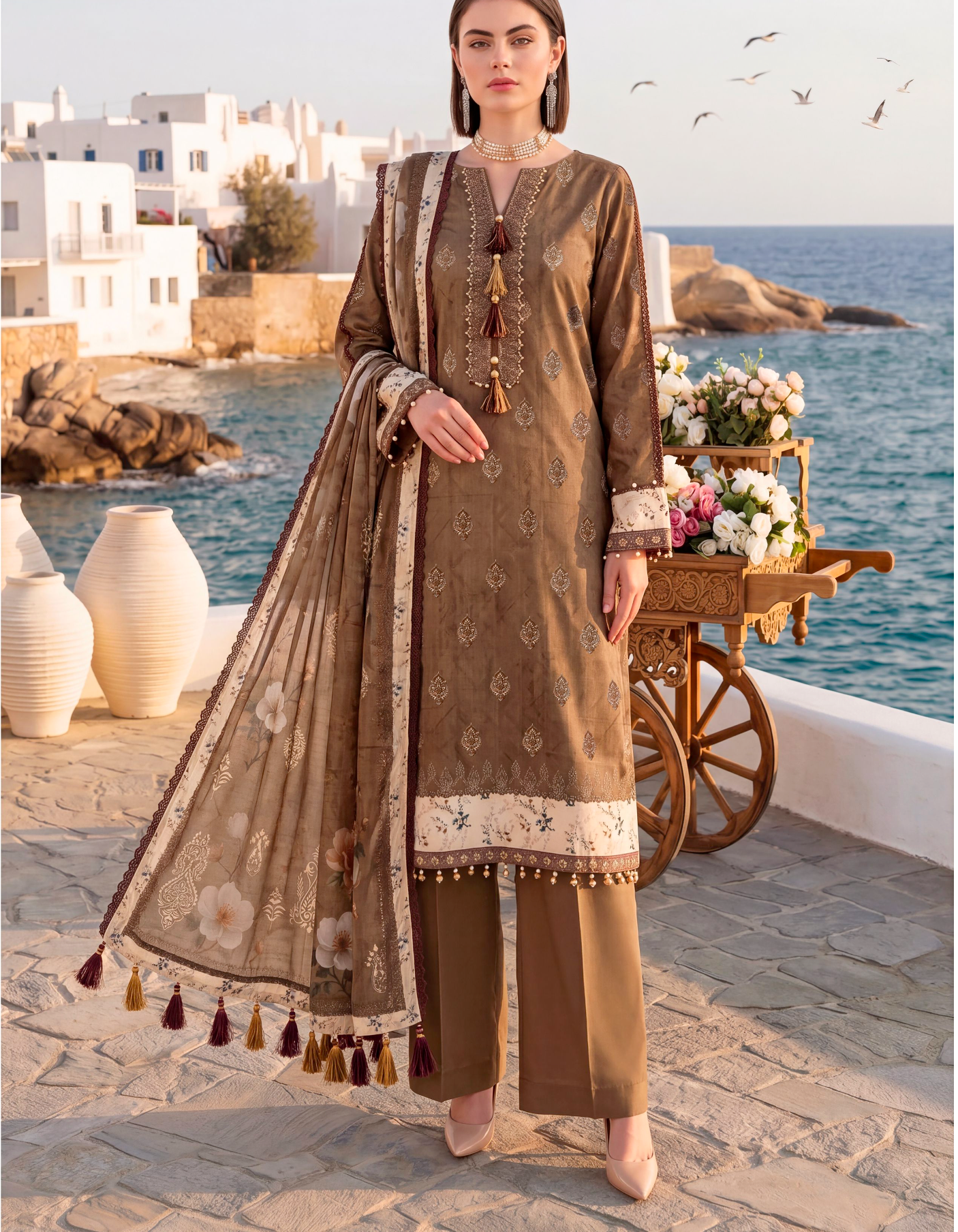 Abisha Fabrics Ethnic Prints Vol-73 — Dazzle