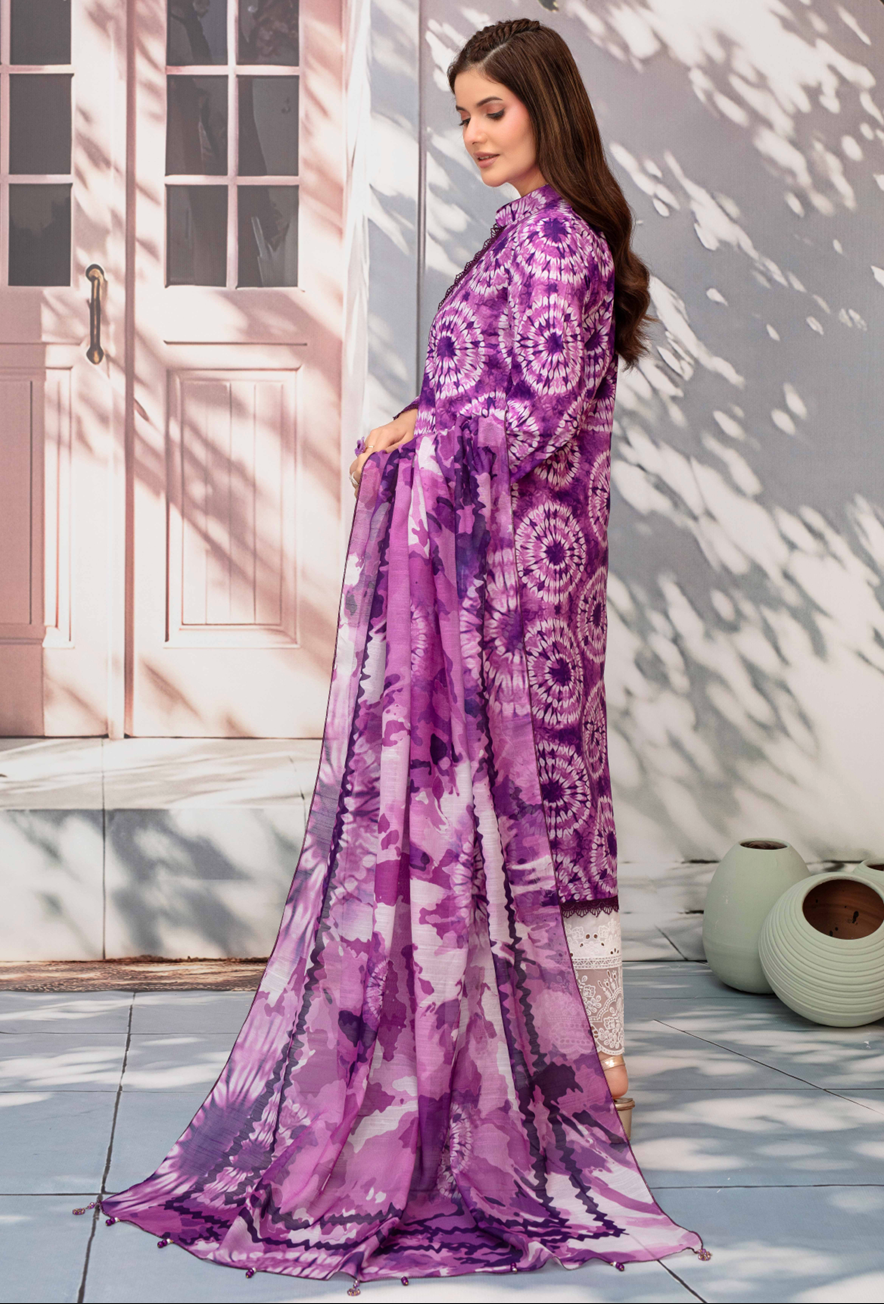 Gull-E-Rukh Milky Book 650 Design 05 Unstitched Lawn Suit - Gull-E-Rukh unstitched lawn suit image 6