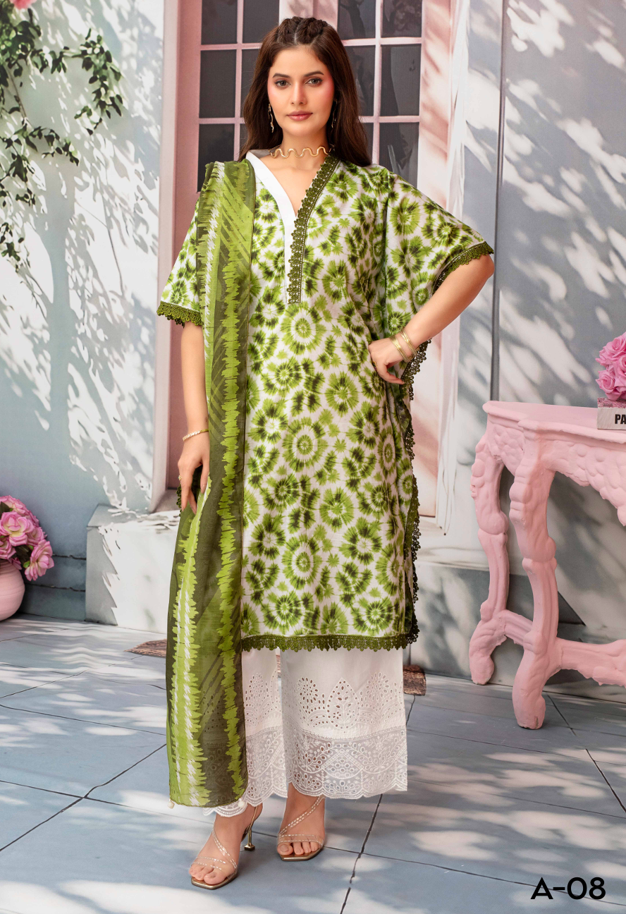 Gull-E-Rukh Milky Book 650 Design 07 Unstitched Lawn Suit - Gull-E-Rukh unstitched lawn suit image 4