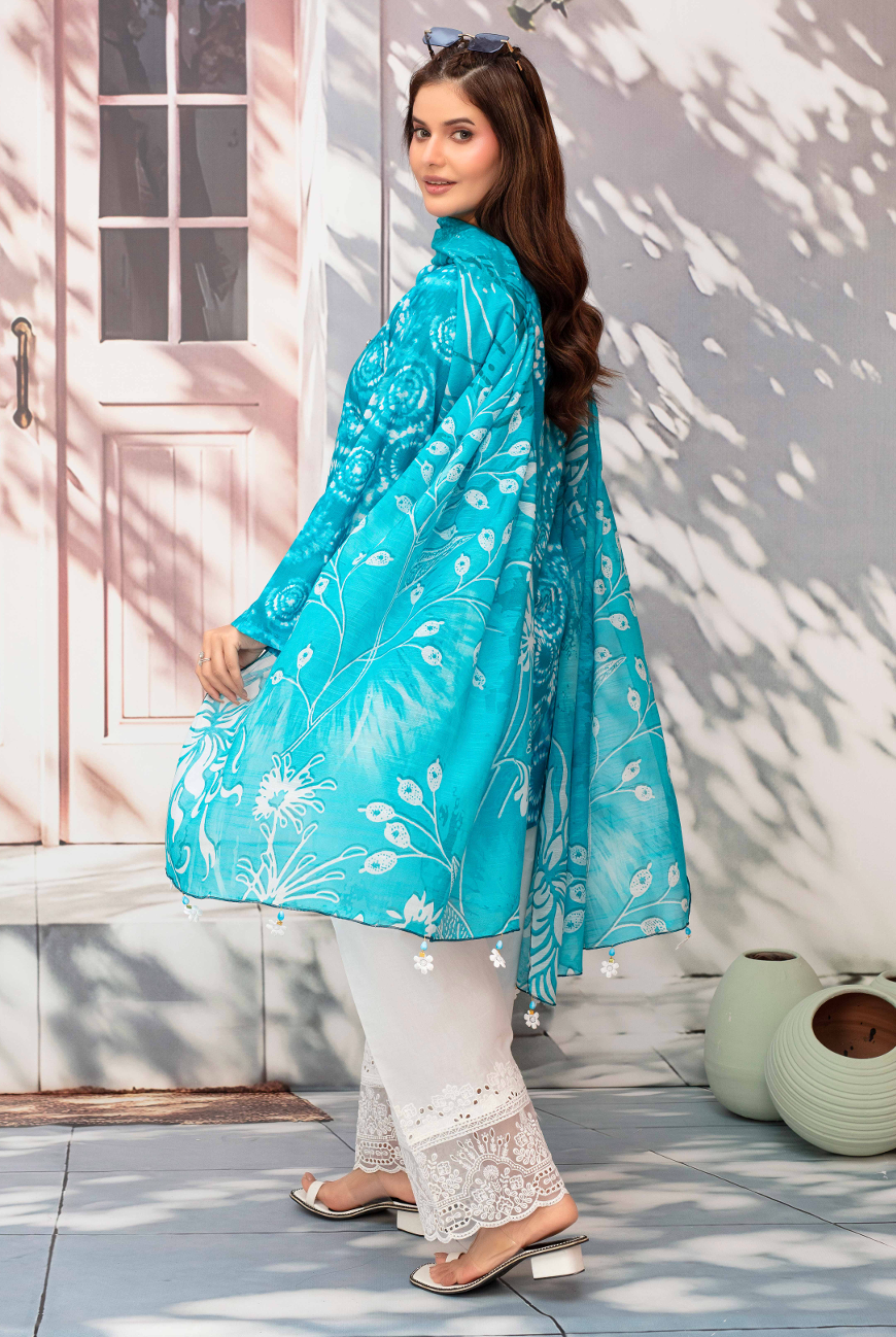 Gull-E-Rukh Milky Book 650 Design 01 Unstitched Lawn Suit - Gull-E-Rukh unstitched lawn suit image 4