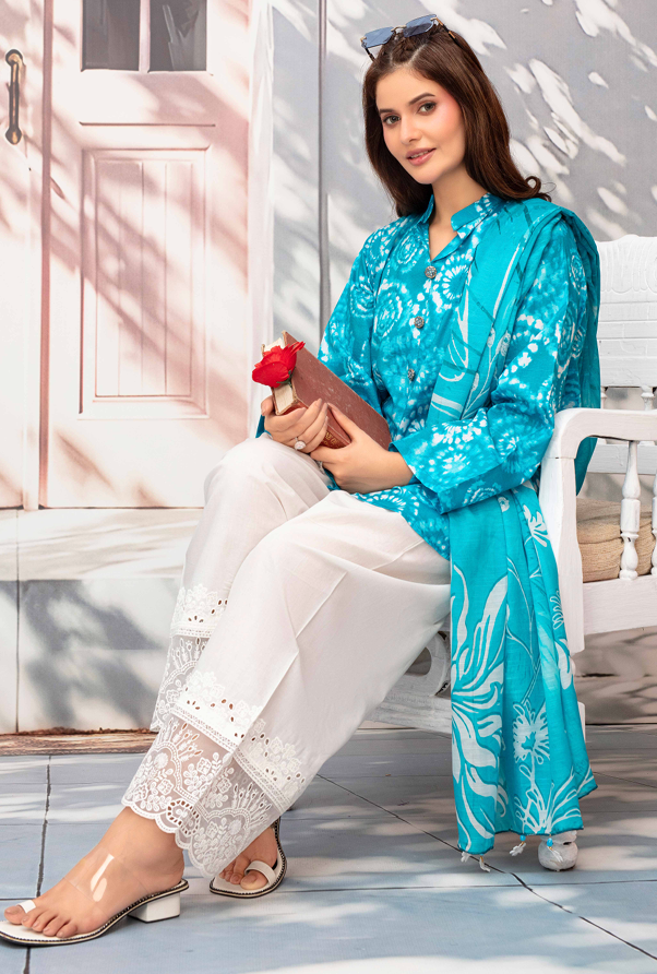 Gull-E-Rukh Milky Book 650 Design 01 Unstitched Lawn Suit - Gull-E-Rukh unstitched lawn suit image 3