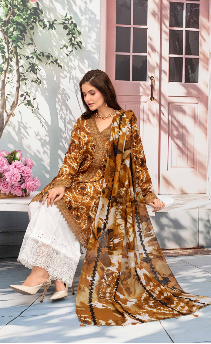 Gull-E-Rukh Milky Book 650 Design 06 Unstitched Lawn Suit - Gull-E-Rukh unstitched lawn suit image 3