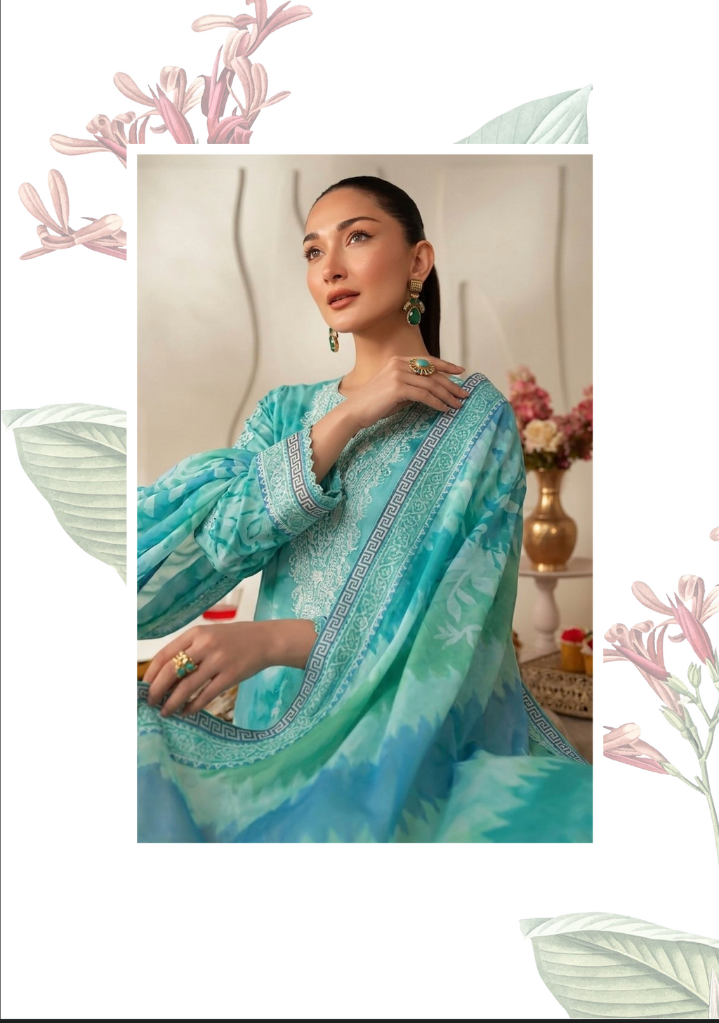 Sobia Waseem RANG BARI VOL-2672 Design 06 Unstitched Lawn Suit - Sobia Waseem unstitched lawn suit image 4