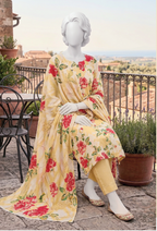 LAILA Printed Lawn Design 01 Unstitched Lawn Suit - LAILA unstitched lawn suit image 1
