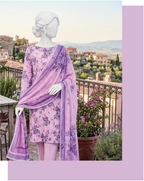 LAILA Printed Lawn Design 03 Unstitched Lawn Suit - LAILA unstitched lawn suit image 3