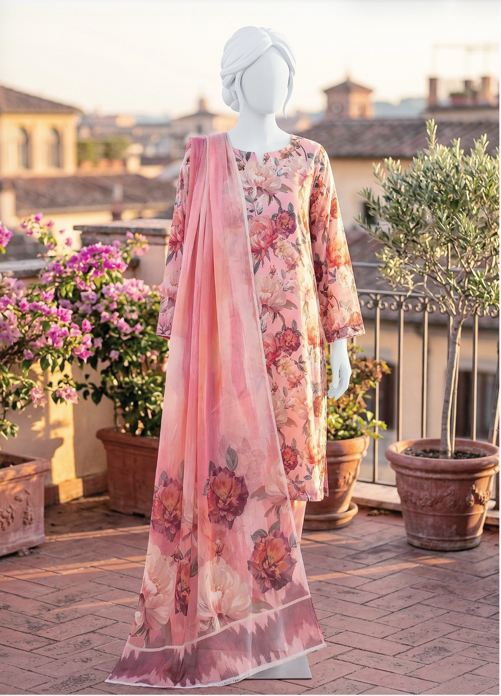 LAILA Printed Lawn Design 05 Unstitched Lawn Suit - LAILA unstitched lawn suit image 1