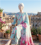 LAILA Printed Lawn Design 02 Unstitched Lawn Suit - LAILA unstitched lawn suit image 2