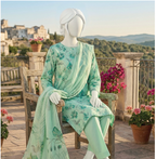 LAILA Printed Lawn Design 07 Unstitched Lawn Suit - LAILA unstitched lawn suit image 3