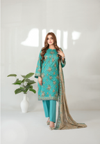 Mehza Vol-2 D-3237 (Teal Floral)