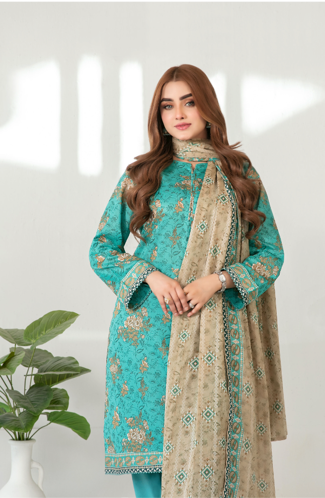 Mehza Vol-2 D-3237 (Teal Floral)