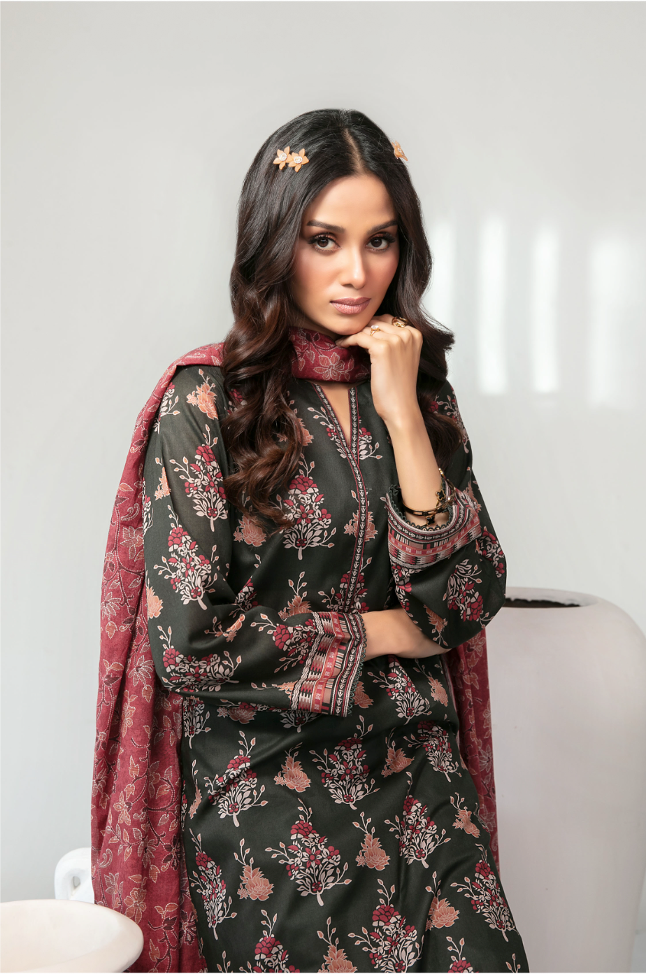 Mehza Vol-2 D-3236 (Forest Green Floral)