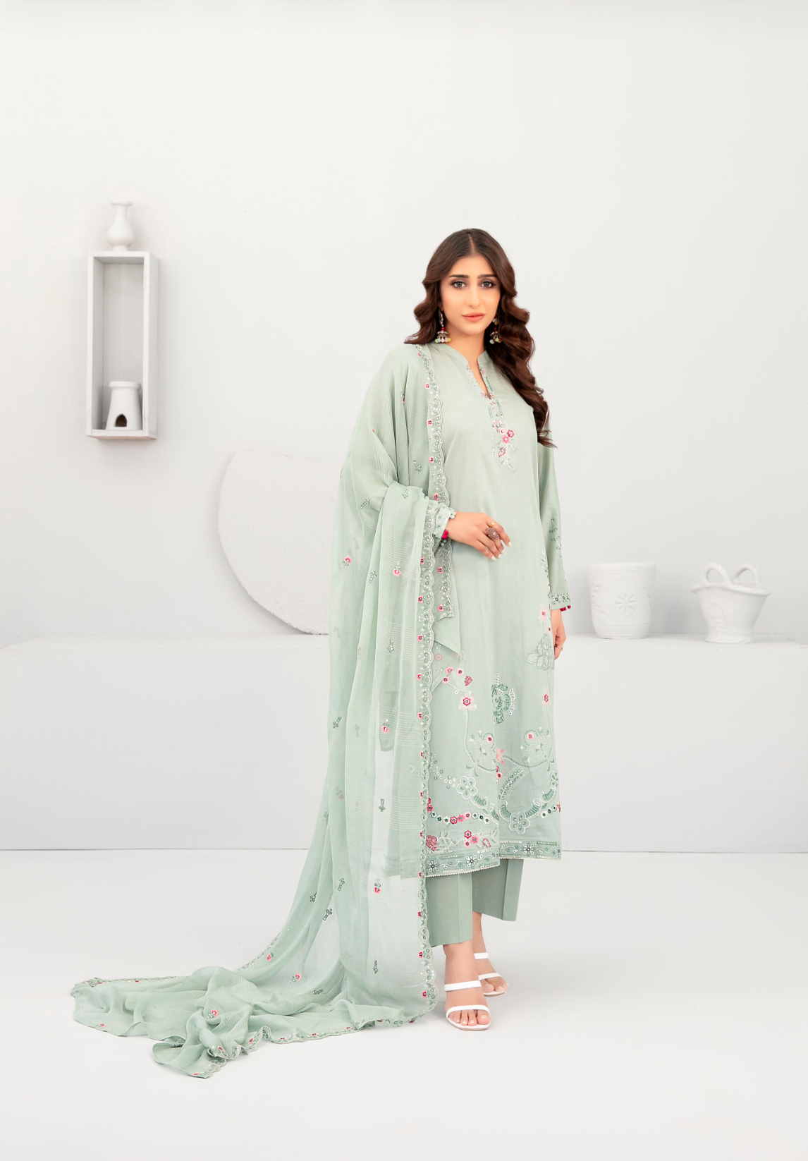 Hayya Vol-1 D-3142 (Mint Green)
