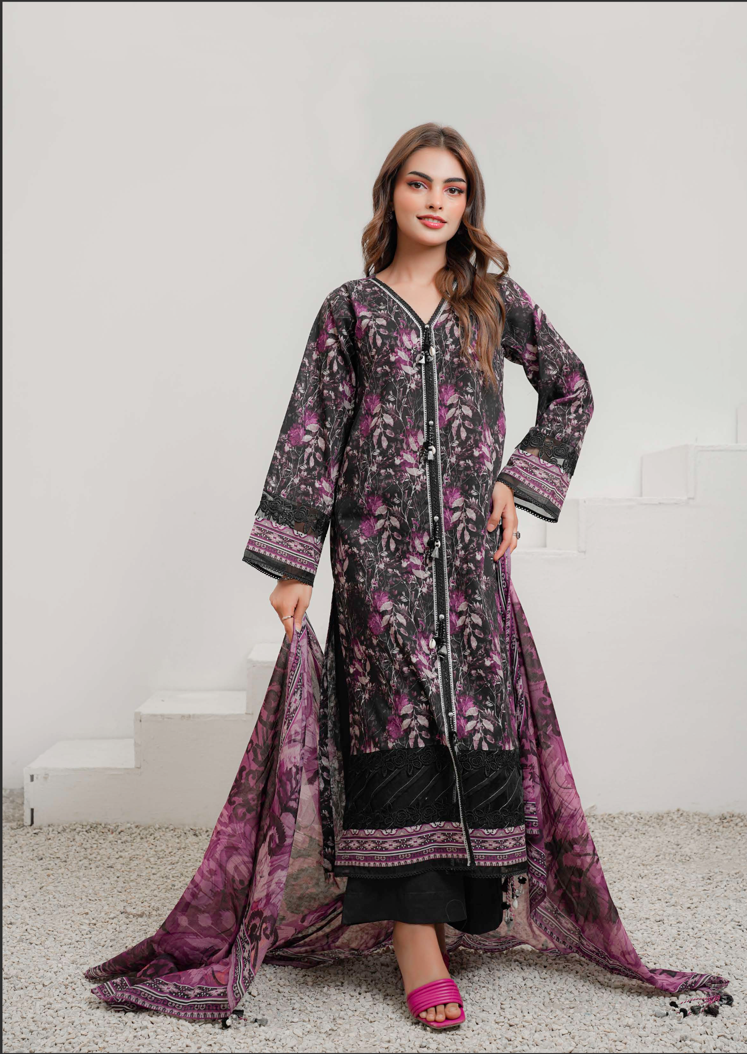 HARDIN VOL-2 Article 6 — Kalal Digital Print Lawn Suit | Noorvia Pakistan