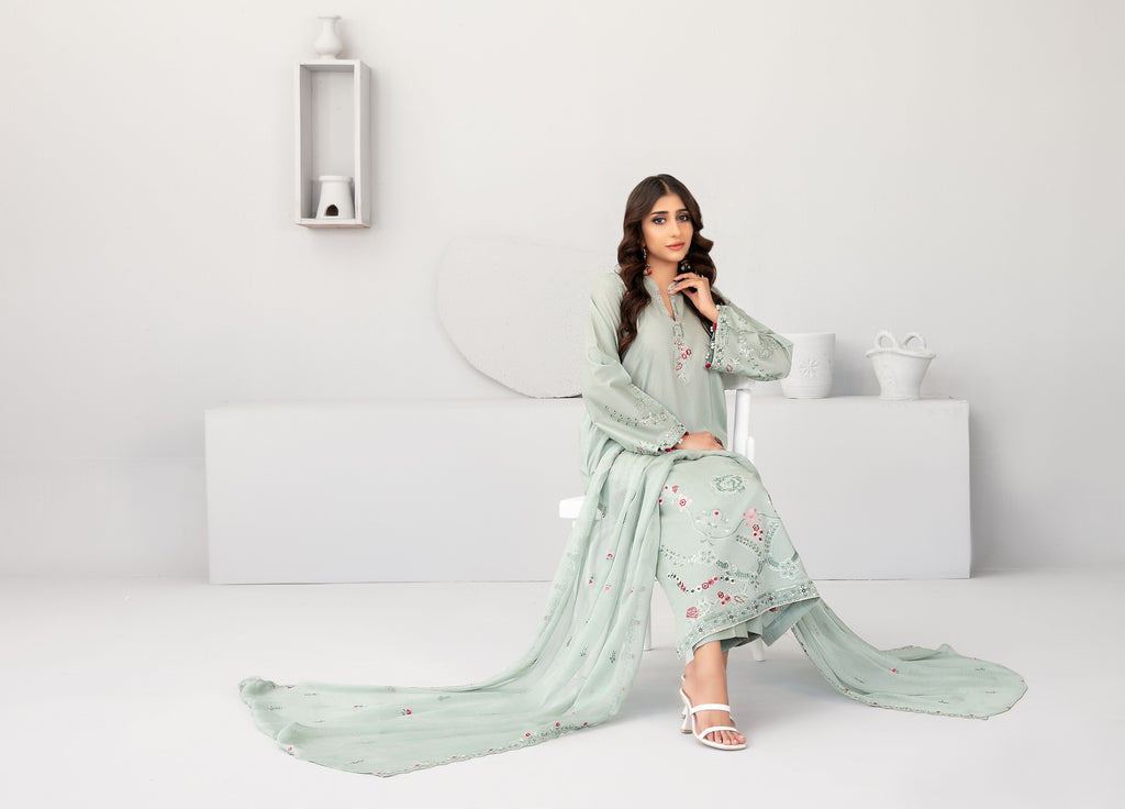 Hayya Vol-1 D-3142 (Mint Green): gallery 1