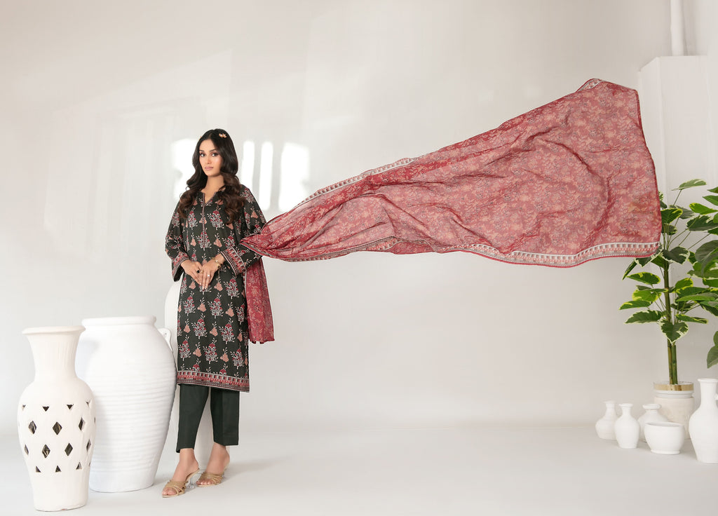 Mehza Vol-2 D-3236 (Forest Green Floral): gallery 1