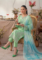 Sobia Waseem RANG BARI VOL-2672 Design 01 Unstitched Lawn Suit - Sobia Waseem unstitched lawn suit image 2
