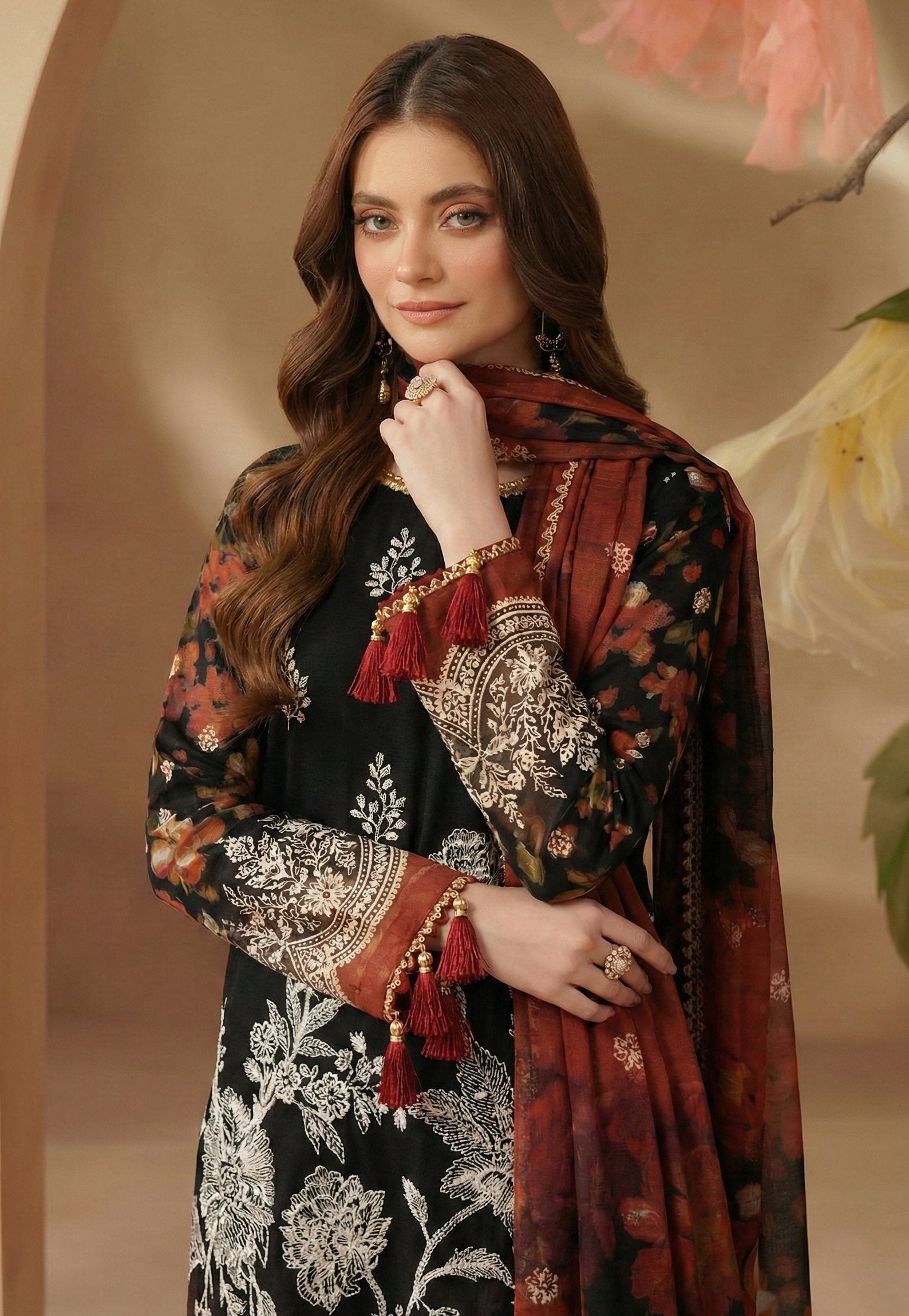 Sobia Waseem BELLA 0.5 VOL-2688 Design 01 Unstitched Lawn Suit - Sobia Waseem unstitched lawn suit image 4