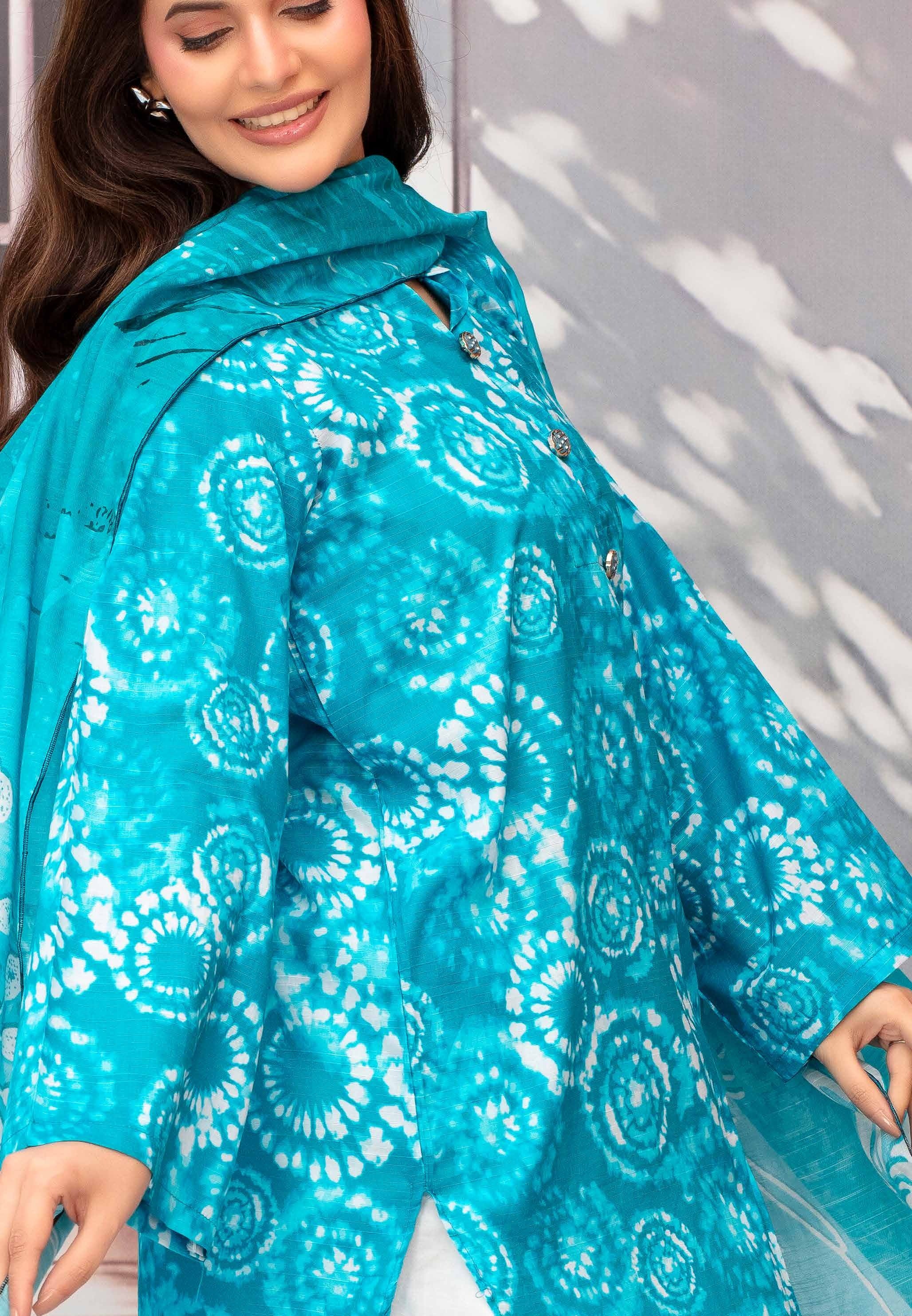 Gull-E-Rukh Milky Book 650 Design 01 Unstitched Lawn Suit - Gull-E-Rukh unstitched lawn suit image 2