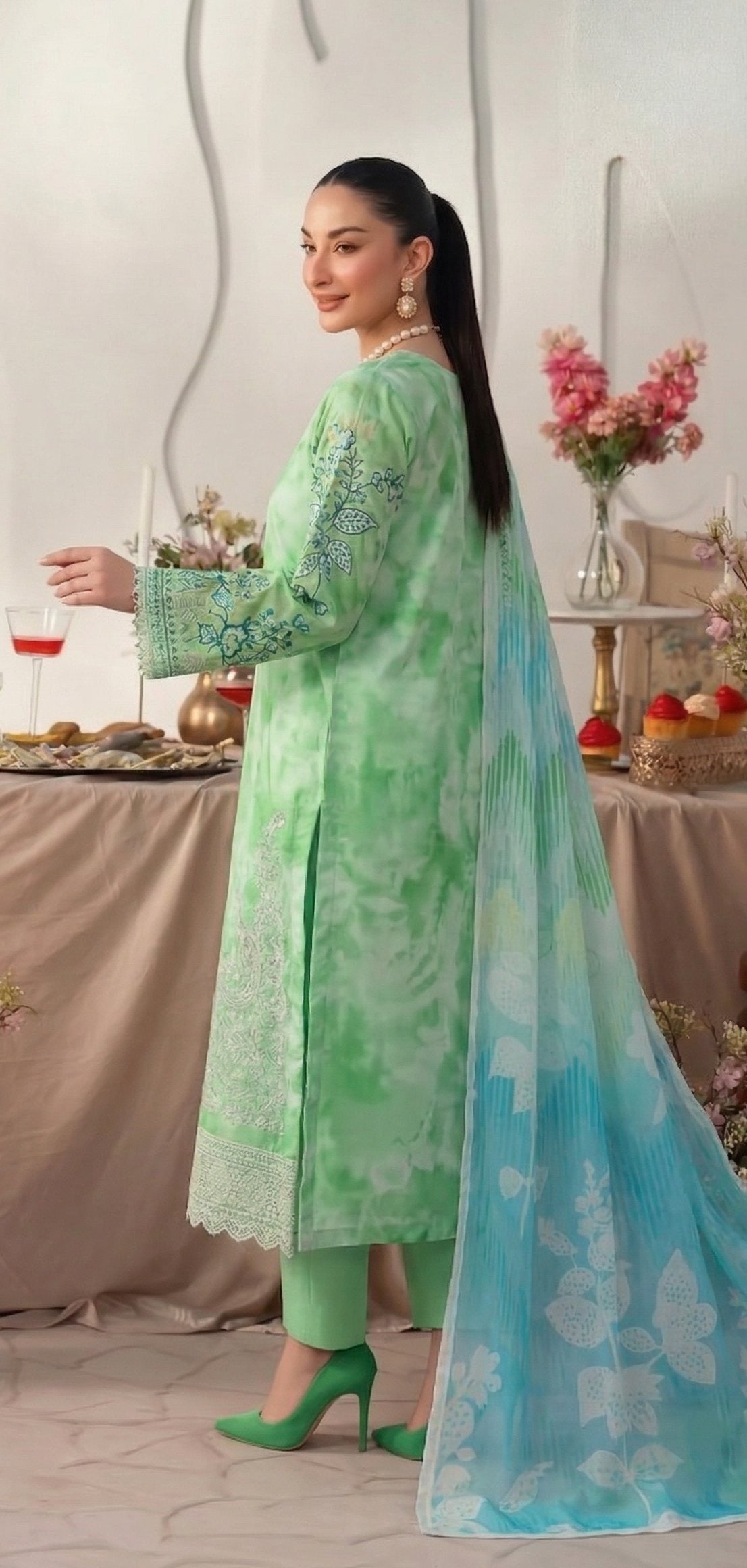 Sobia Waseem RANG BARI VOL-2672 Design 01 Unstitched Lawn Suit - Sobia Waseem unstitched lawn suit image 3