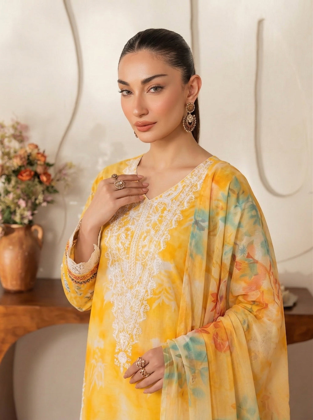Sobia Waseem RANG BARI VOL-2672 Design 02 Unstitched Lawn Suit - Sobia Waseem unstitched lawn suit image 1