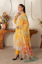 Sobia Waseem RANG BARI VOL-2672 Design 02 Unstitched Lawn Suit - Sobia Waseem unstitched lawn suit image 3