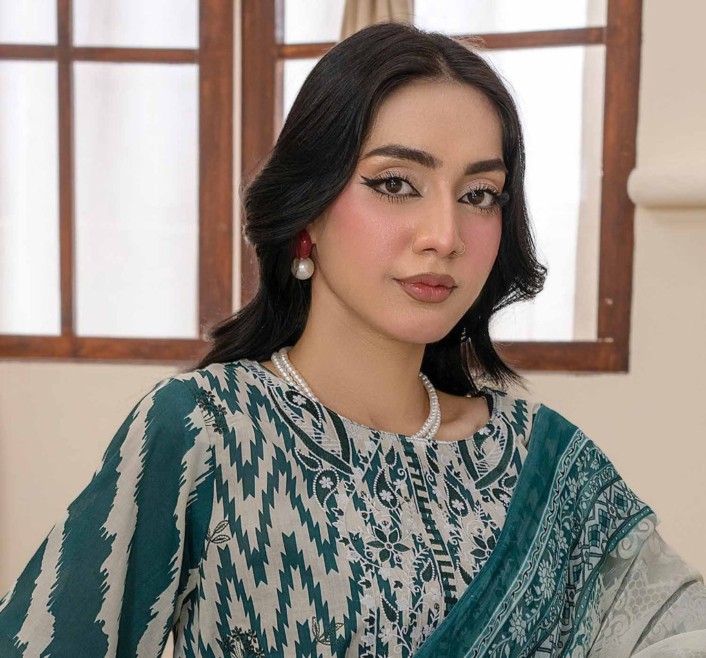 Bin Iqbal V-611 Design 02 Unstitched Lawn Suit - Bin Iqbal unstitched lawn suit image 6