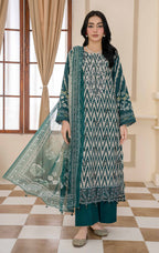 Bin Iqbal V-611 Design 02 Unstitched Lawn Suit - Bin Iqbal unstitched lawn suit image 1