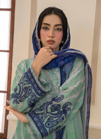 Bin Iqbal V-611 Design 02 Unstitched Lawn Suit - Bin Iqbal unstitched lawn suit image 11