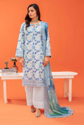 Gull-E-Rukh Trace VOL-642 Design 03 Unstitched Lawn Suit - Gull-E-Rukh unstitched lawn suit image 1