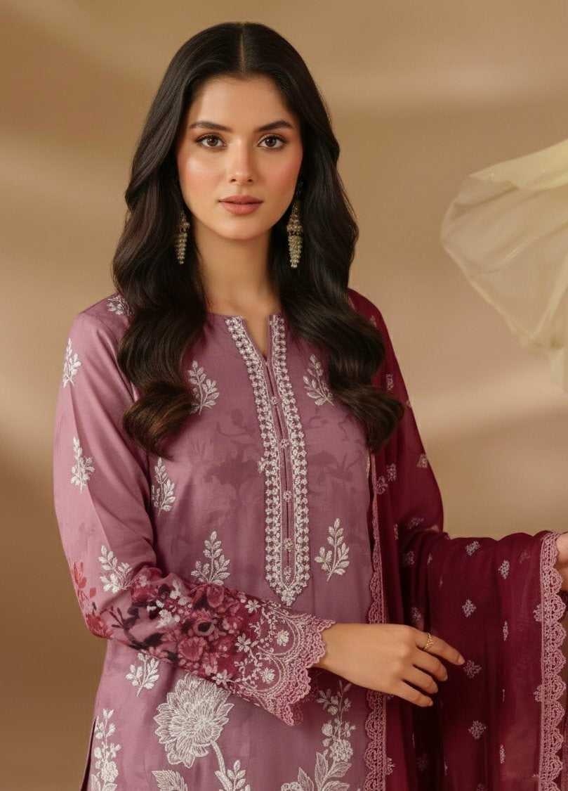 Sobia Waseem BELLA 0.5 VOL-2688 Design 03 Unstitched Lawn Suit - Sobia Waseem unstitched lawn suit image 2