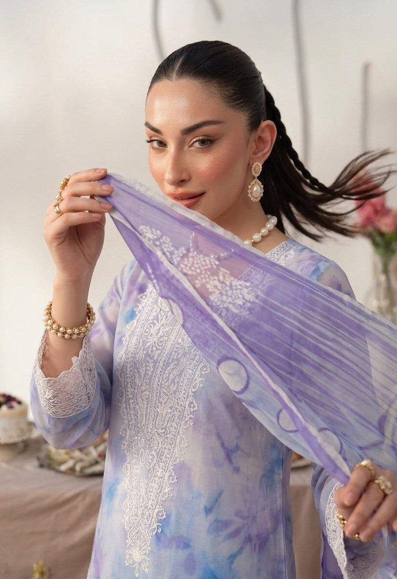 Sobia Waseem RANG BARI VOL-2672 Design 03 Unstitched Lawn Suit - Sobia Waseem unstitched lawn suit image 1