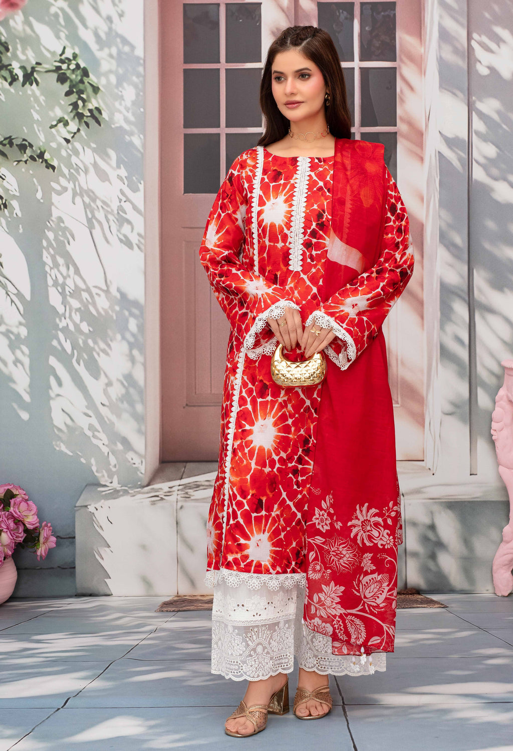 Gull-E-Rukh Milky Book 650 Design 03 Unstitched Lawn Suit - Gull-E-Rukh unstitched lawn suit image 2