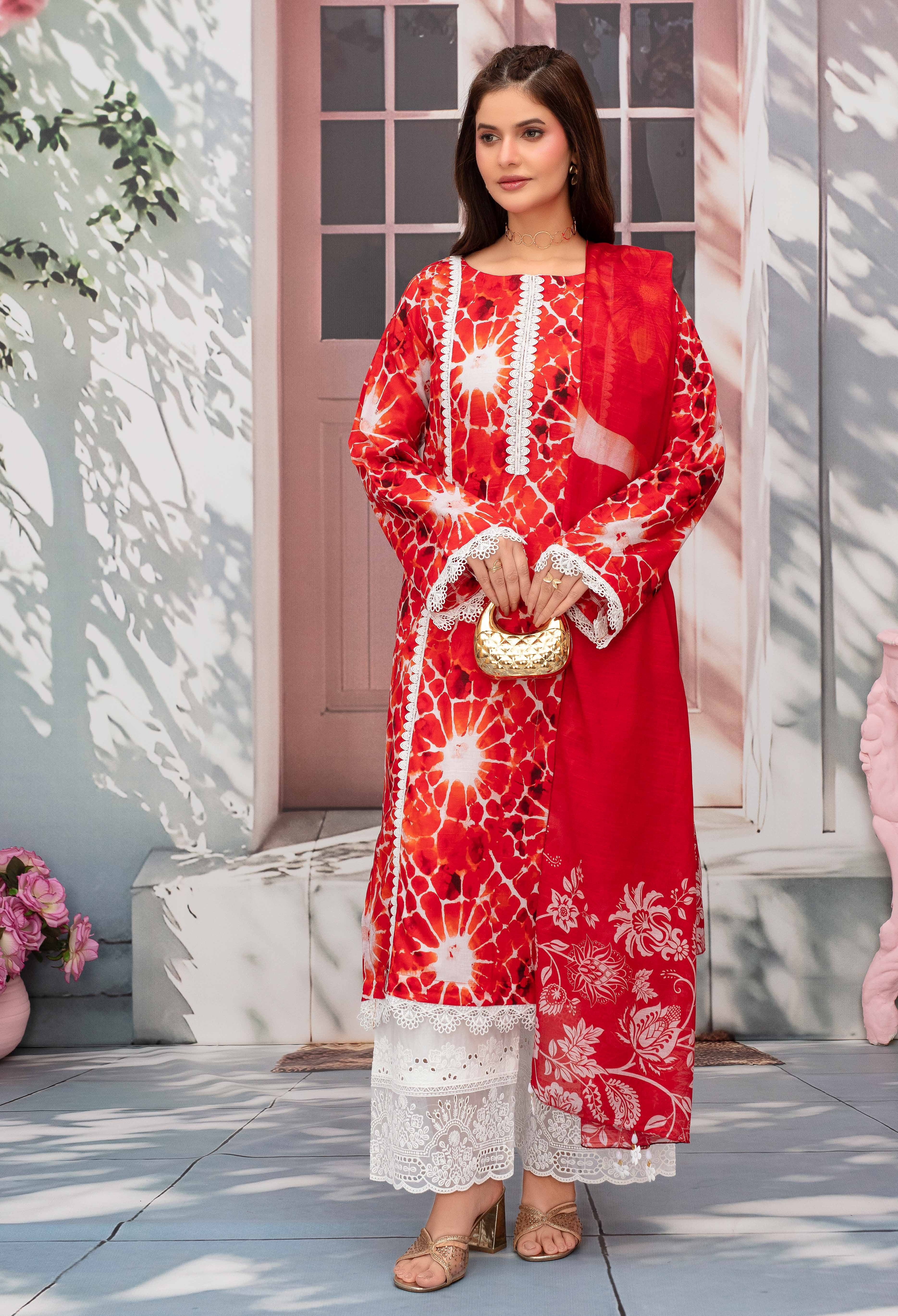 Gull-E-Rukh Milky Book 650 Design 03 Unstitched Lawn Suit - Gull-E-Rukh unstitched lawn suit image 2