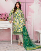 Gull-E-Rukh Florance VOL-646 Design 03 Unstitched Lawn Suit - Gull-E-Rukh unstitched lawn suit image 4