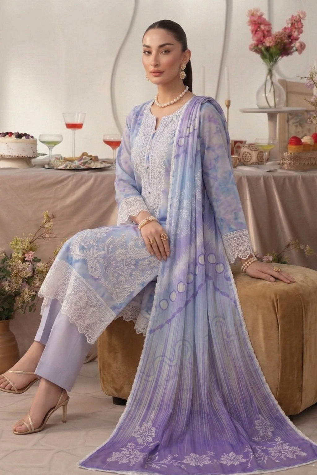 Sobia Waseem RANG BARI VOL-2672 Design 03 Unstitched Lawn Suit - Sobia Waseem unstitched lawn suit image 4