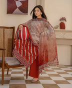 Bin Iqbal V-611 Design 03 Unstitched Lawn Suit - Bin Iqbal unstitched lawn suit image 5