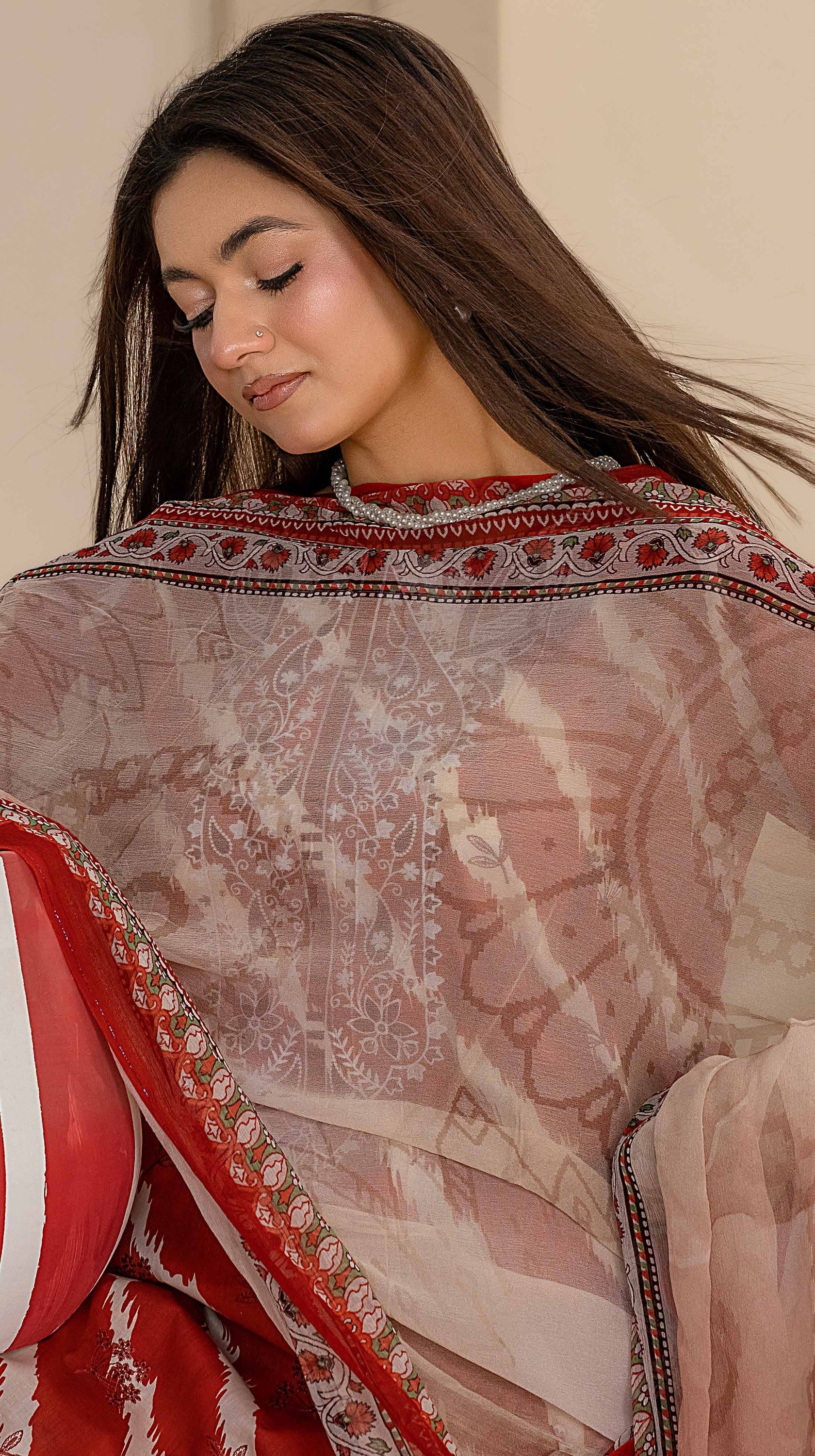 Bin Iqbal V-611 Design 03 Unstitched Lawn Suit - Bin Iqbal unstitched lawn suit image 6