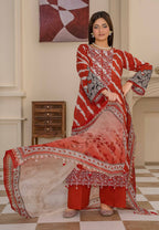 Bin Iqbal V-611 Design 03 Unstitched Lawn Suit - Bin Iqbal unstitched lawn suit image 8