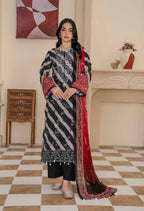 Bin Iqbal V-611 Design 04 Unstitched Lawn Suit - Bin Iqbal unstitched lawn suit image 1