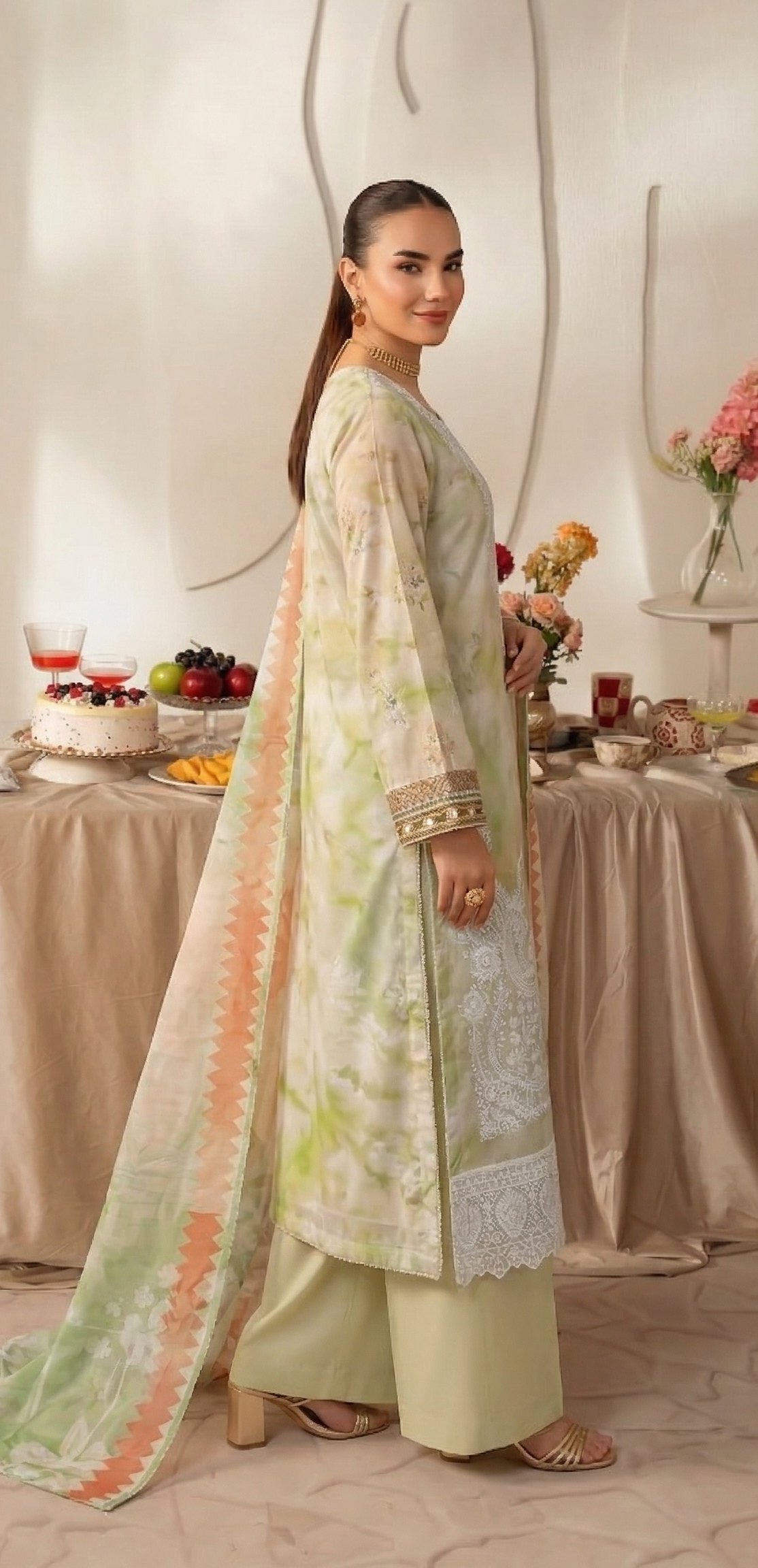 Sobia Waseem RANG BARI VOL-2672 Design 04 Unstitched Lawn Suit - Sobia Waseem unstitched lawn suit image 3
