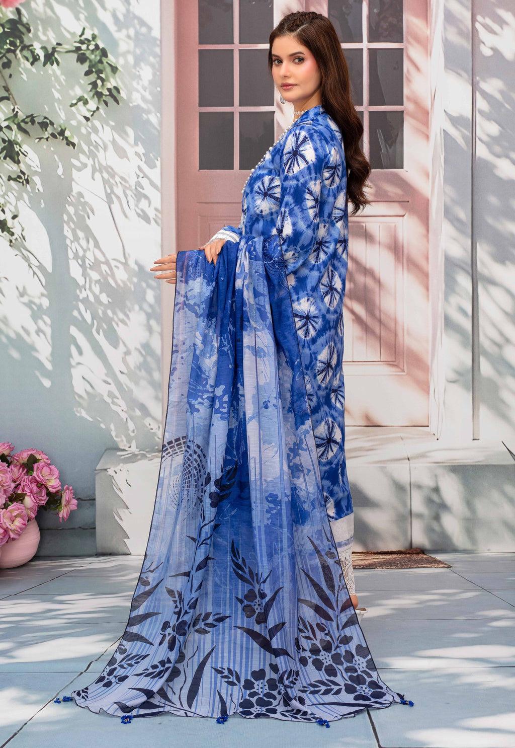 Gull-E-Rukh Milky Book 650 Design 04 Unstitched Lawn Suit - Gull-E-Rukh unstitched lawn suit image 2