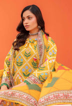 Gull-E-Rukh Trace VOL-642 Design 04 Unstitched Lawn Suit - Gull-E-Rukh unstitched lawn suit image 3